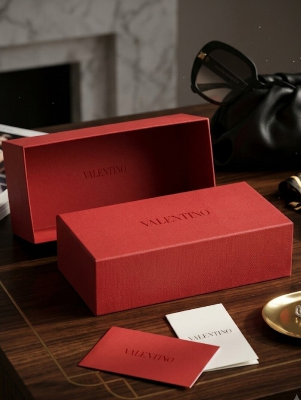 Valentino Red Branded Gift Box Set